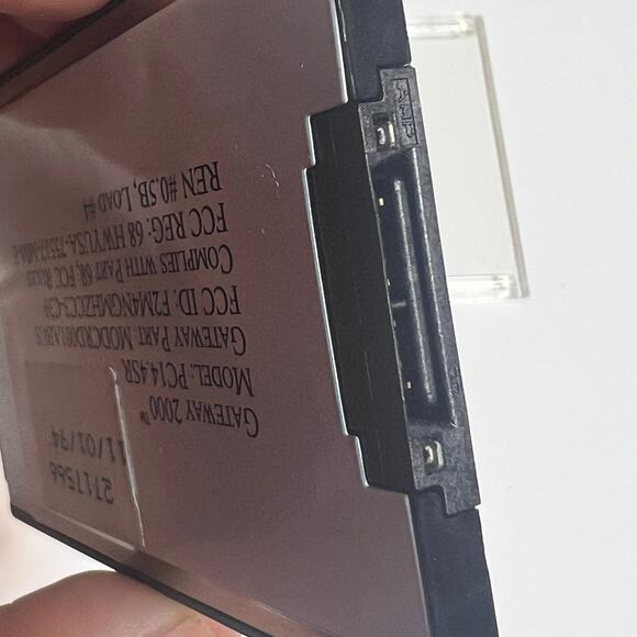 Gateway 2000 TelePath 14.4 Fax Modem PC Cards PC14.4SR PC14.4SRXJ 1990s Vtg Set - Picture 4 of 11